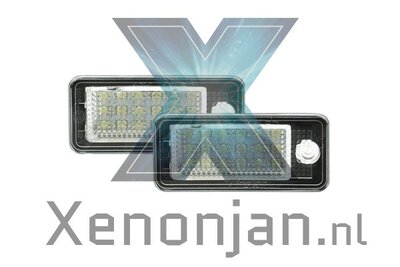 Complete vervanging kentekenverlichting Audi voor led o.a. A4 2004-